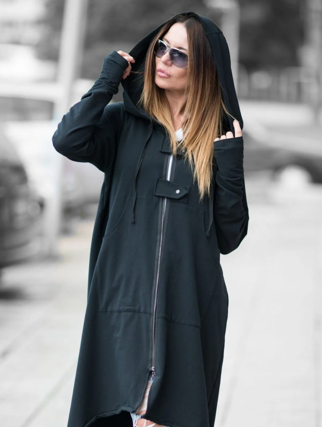 BETHANY Hooded Long Women Vest