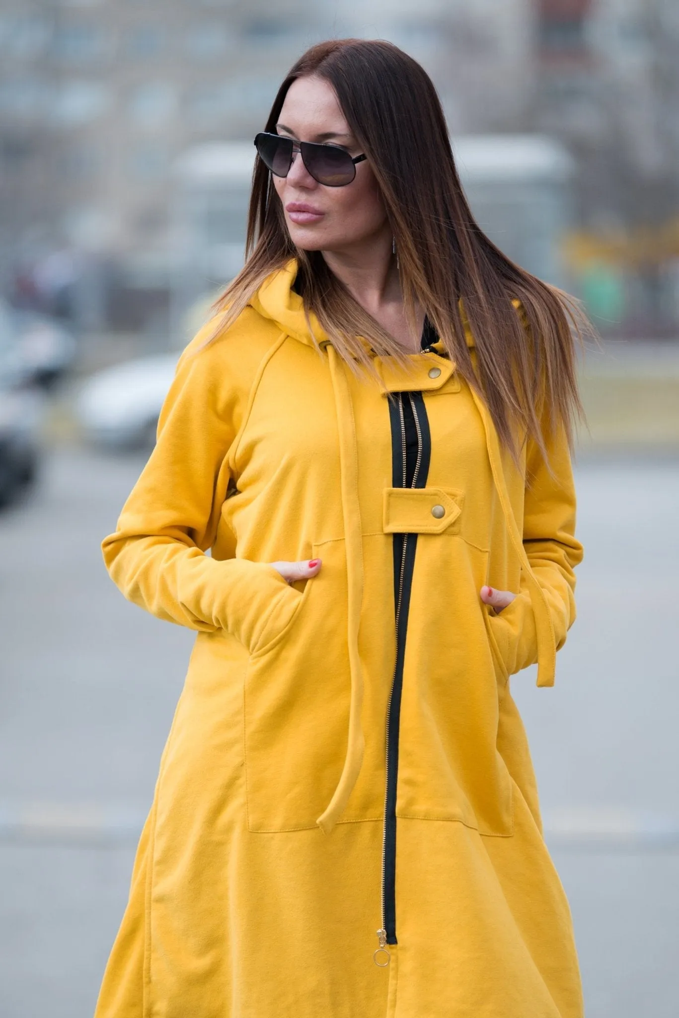 BETHANY Hooded Long Women Vest
