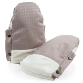 Egg Handmuffs Houndstooth Almond