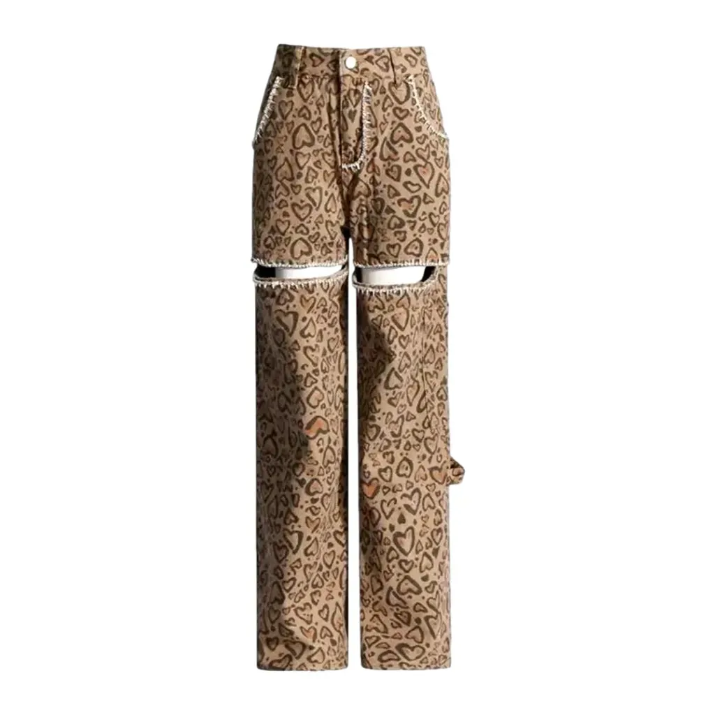 Fashionable high rise jeans for women