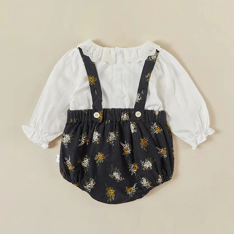 Floral Jumpsuit and Top Set