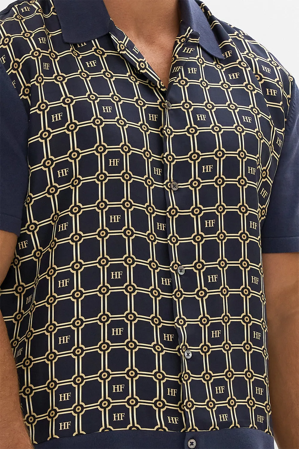 KNIT SLEEVE SILK SHIRT PALACIO POETRY