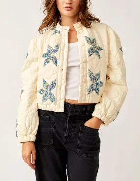 Quinn Quilted Jacket Prin