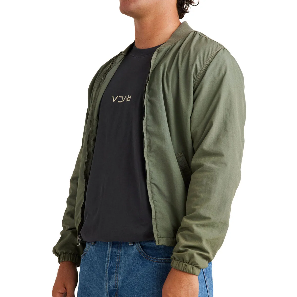 RVCA Vacancy Bomber Jacket - Sage Leaf