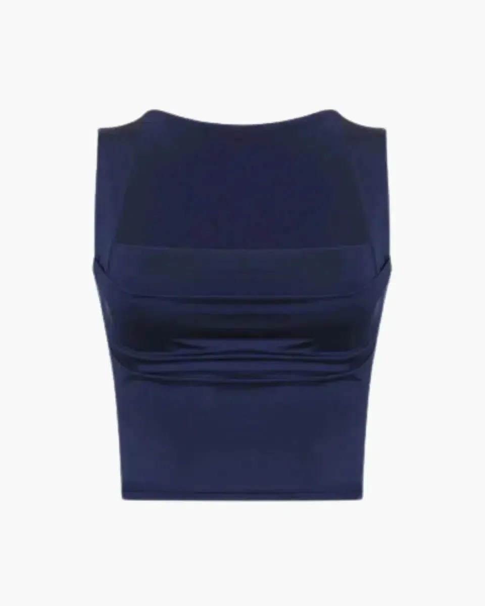 Solène – Ruched bust – Square neck top